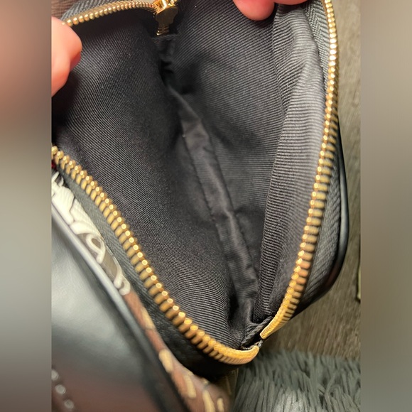 Burberry Monogram Stripe E-Canvas Camera Bag and Custom Belt Strap Rare NWOT - Picture 12 of 16